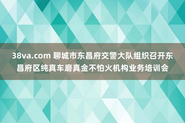 38va.com 聊城市东昌府交警大队组织召开东昌府区纯真车磨真金不怕火机构业务培训会